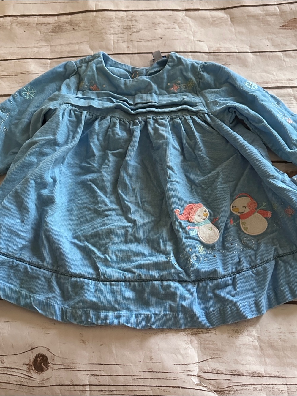 Le top snowman corduroy dres